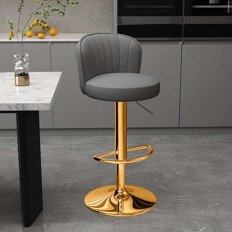 High‑Quality Height‑Adjustable Swivel Bar Stool
