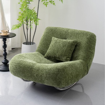 Green Fabric Leisure Rocking Chair